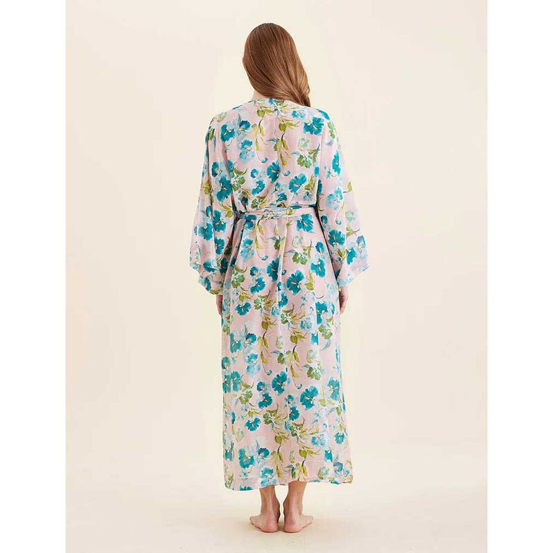 Papinelle Audrey Floral Kimono Maxi Robe image number 1